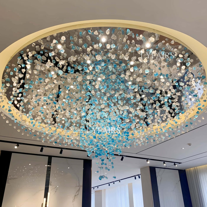 Lustre en cristal multicolore de luxe pour hôtel/salon/restaurant