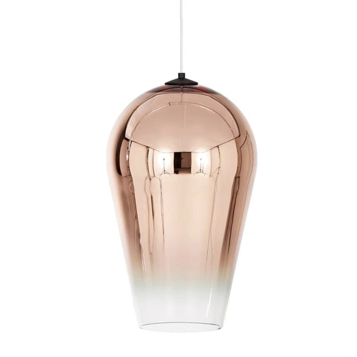 Contemporary Faded Metallic Glass Pendant Light