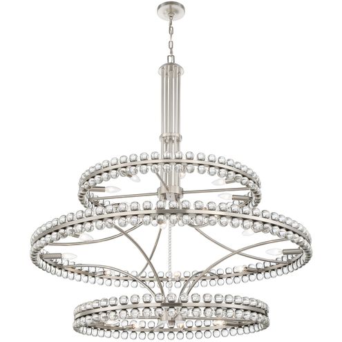 Modern 2/3 Ring Glass Ball Chandelier for Low-ceiling