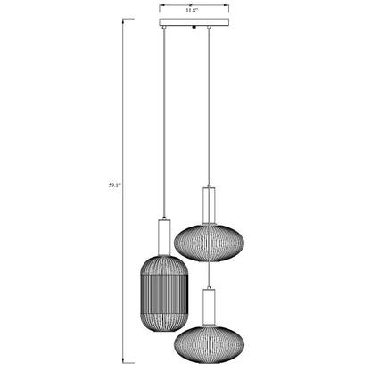 Nordic Minimalist Modern Luxury Glass Chandelier