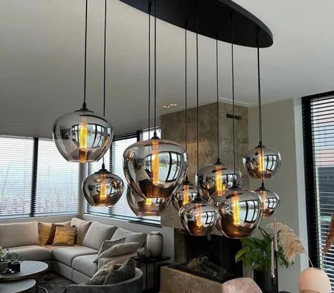 Modern Glass Lamp Designer Models Coffee/Dining Bar/Table Scandinavian Chandelier Style B