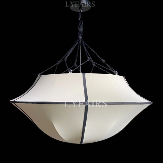 CSA-certified Vintage French Style Cream White Umbrella Chandelier