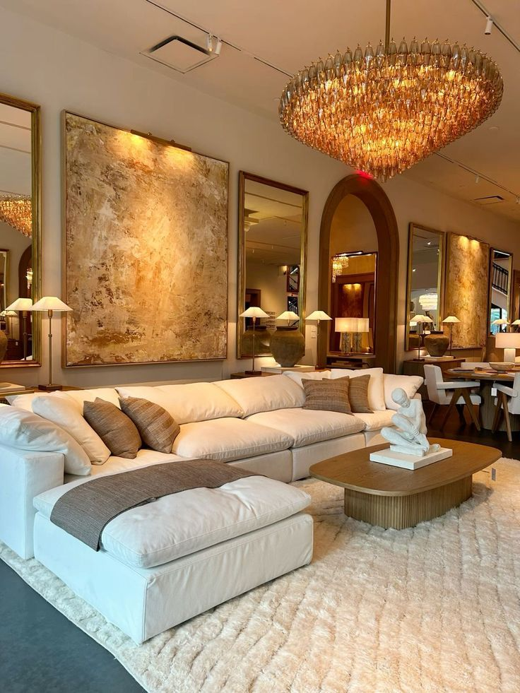 Modern Round/Rectangular/Funnel Smoke Glass Chandelier for Low-ceiling