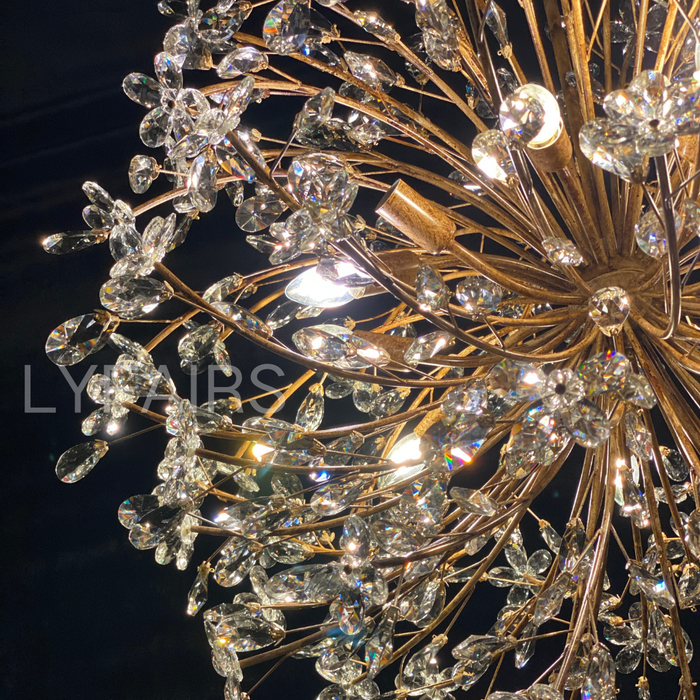 Lampadario Art Design Crystal Florals per soggiorno/camera da letto/sala da pranzo/isola della cucina