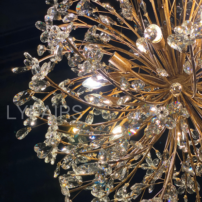 Lampadario Art Design Crystal Florals per soggiorno/camera da letto/sala da pranzo/isola della cucina