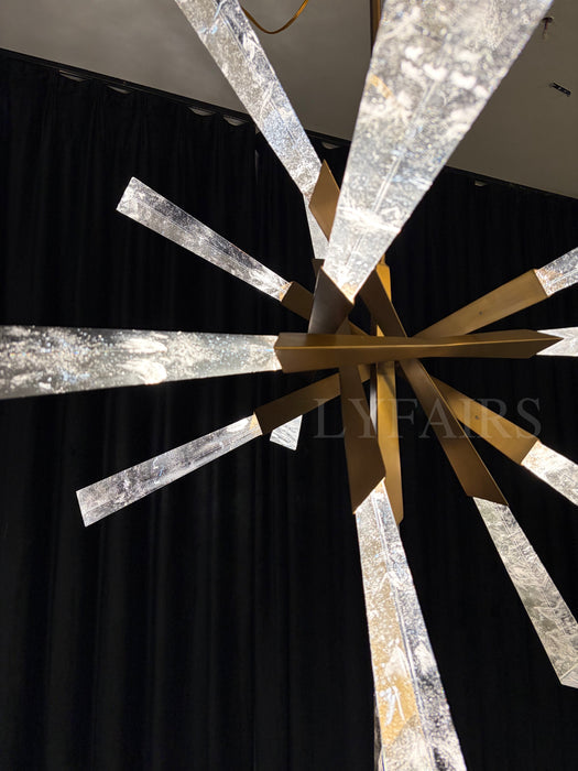 Lampadario di cristallo di lusso Sputnik per soggiorno/sala da pranzo/camera da letto 