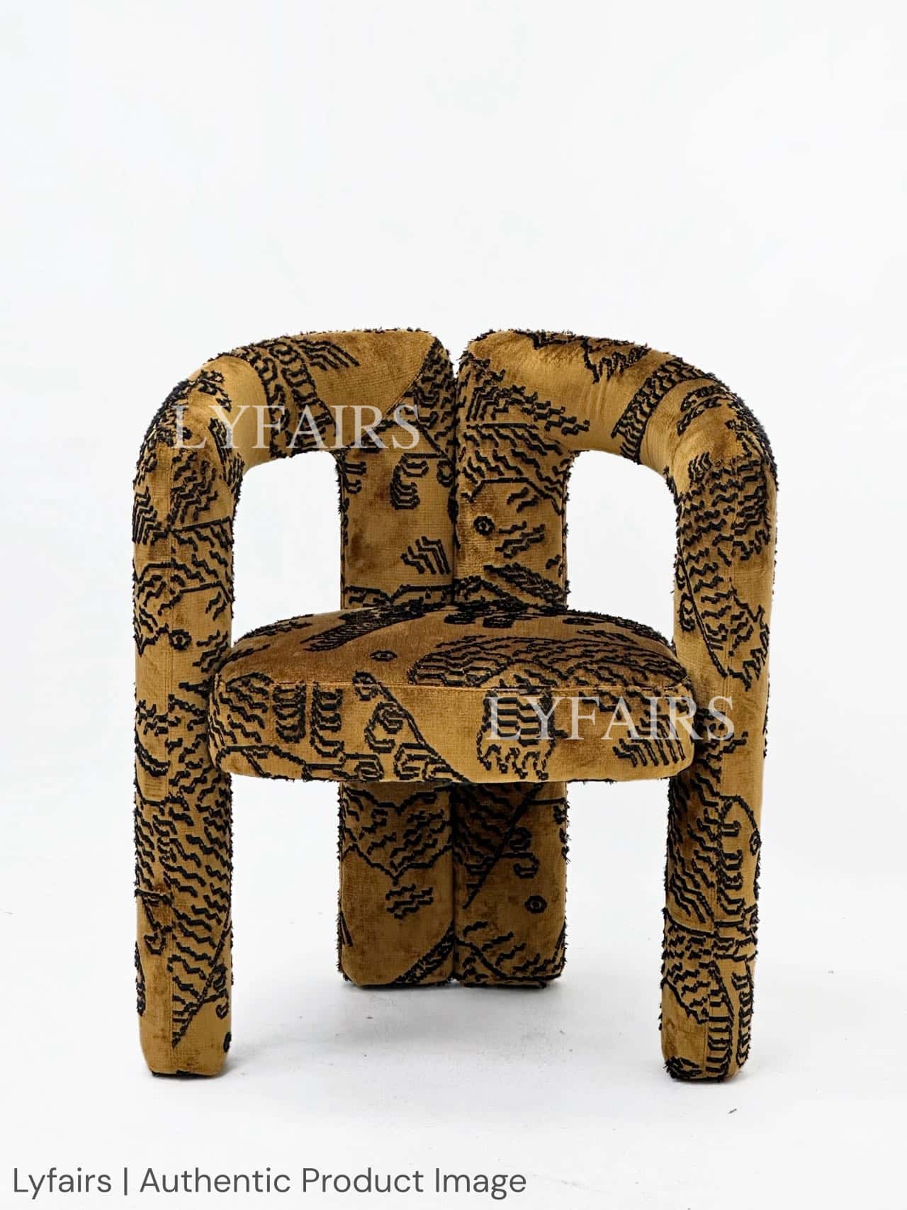 Vintage Tiger Stripes Dining Room/Dressing Chair