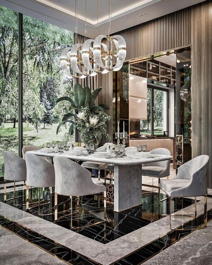 Lampadario in vetro moderno per soggiorno/sala da pranzo/isola della cucina/camera da letto