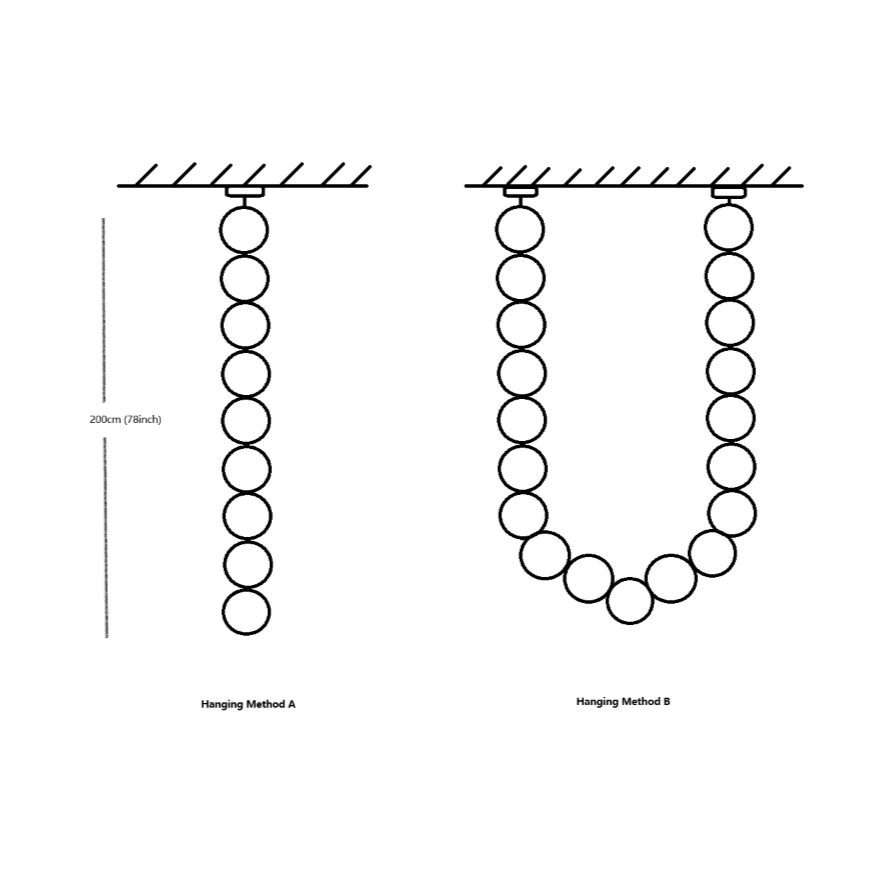 Modern Crystal Bullet Necklace Chain Chandelier for Living Room/Staircase/Foyer/Hotel/Restaurant