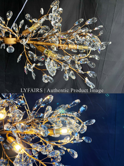 Lampadario Art Design Crystal Florals per soggiorno/camera da letto/sala da pranzo/isola della cucina