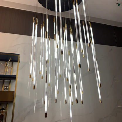 Modern Lightsabers Suspension Floating Chandelier with 512 System for Raindrop Effect