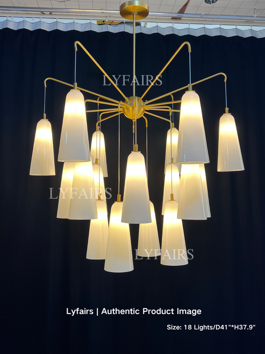 Lampadario vintage con paralume a cono in fiore per soggiorno/sala da pranzo/isola cucina