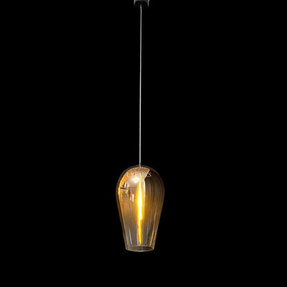 Contemporary Faded Metallic Glass Pendant Light