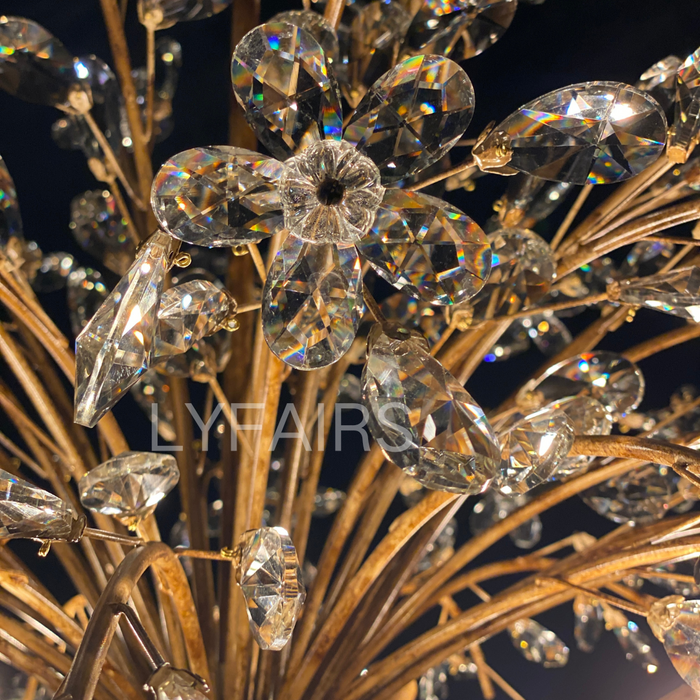 Lampadario Art Design Crystal Florals per soggiorno/camera da letto/sala da pranzo/isola della cucina