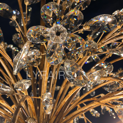 Lampadario Art Design Crystal Florals per soggiorno/camera da letto/sala da pranzo/isola della cucina