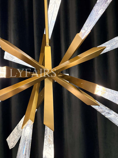 Lampadario di cristallo di lusso Sputnik per soggiorno/sala da pranzo/camera da letto 