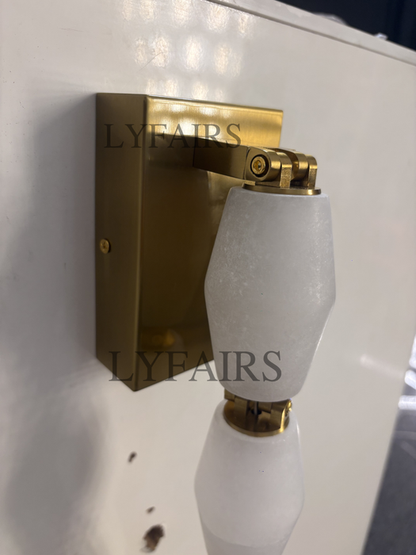 Modern Alabaster Necklace Wall Lamp