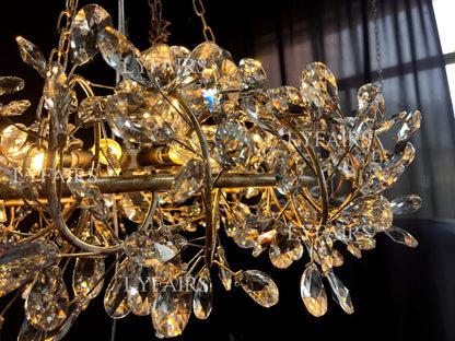 Lampadario Art Design Crystal Florals per soggiorno/camera da letto/sala da pranzo/isola della cucina