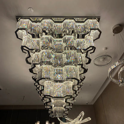 Lampada da soffitto moderna/cancello con finitura cromata per corridoio/hall di hotel/sala da pranzo