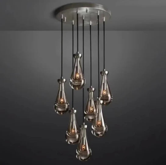 Modern Floating Raindrop Chandelier for Living Room/Staircase/Foyer