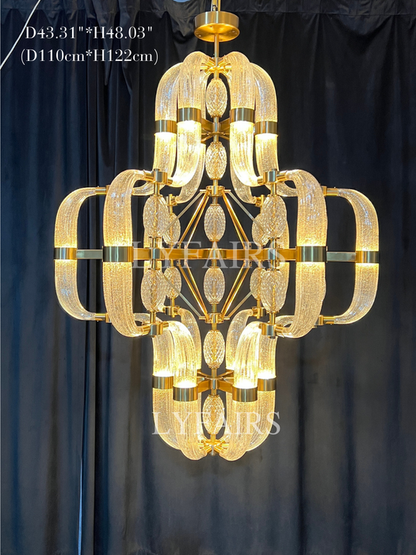 Lampadario in vetro moderno per soggiorno/sala da pranzo/isola della cucina/camera da letto