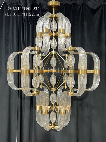 Lampadario in vetro moderno per soggiorno/sala da pranzo/isola della cucina/camera da letto