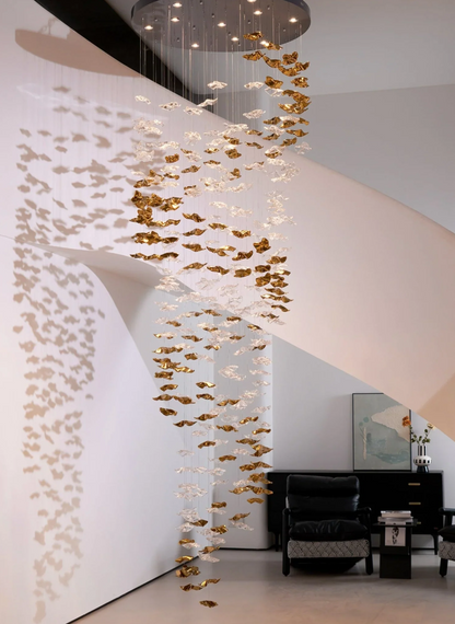 Modern Floating Starfish Glass Chandelier for High Ceiling /Hotel/Restaurant