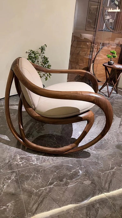 Modern Art Design Green/White/Black Accent Chair