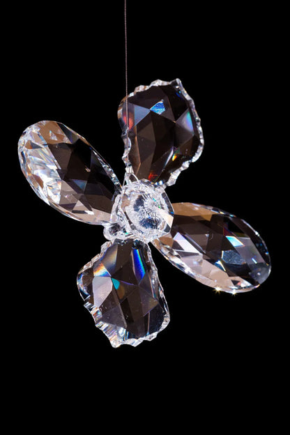 Modern Floating Crystal Flower Chandelier