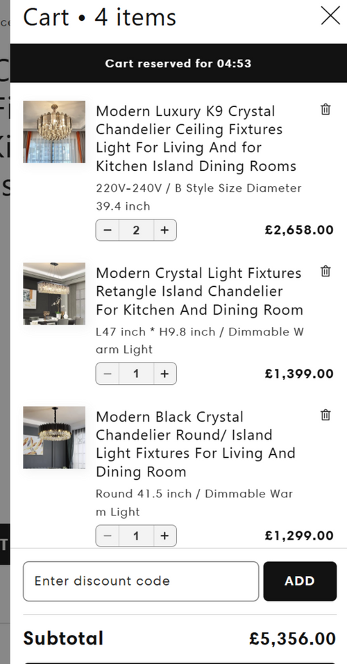Payment plan: 13 weekly installments of £412 each