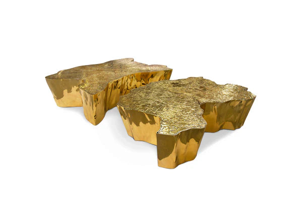Tavolino da caffè di lusso Golden Stump 