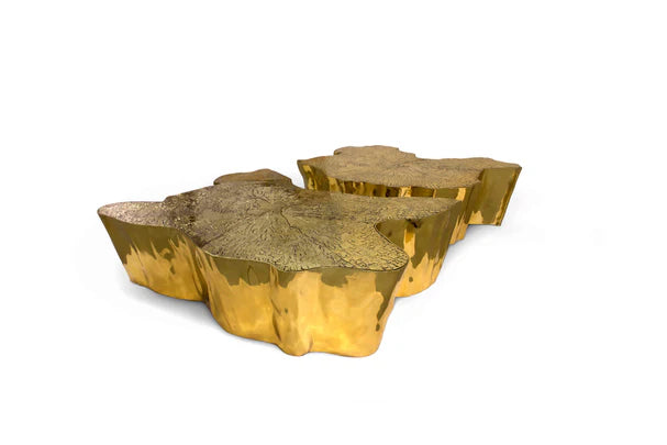 Tavolino da caffè di lusso Golden Stump 