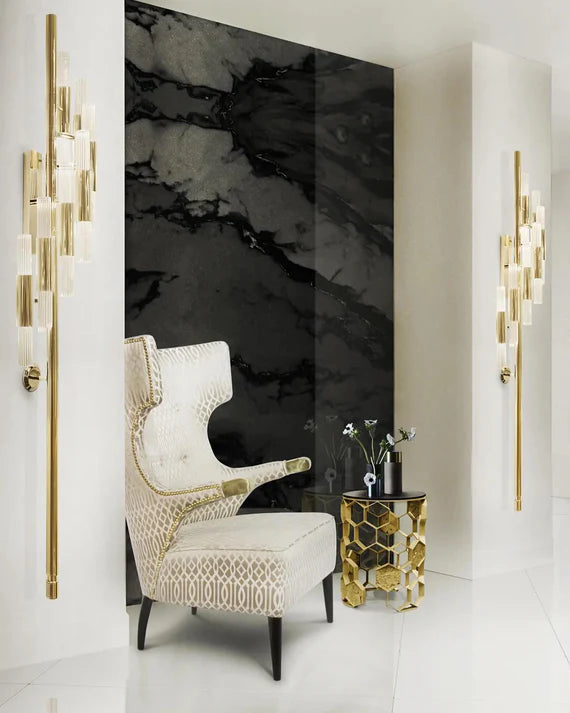 Luxury Contemporary Torch Wall Sconce