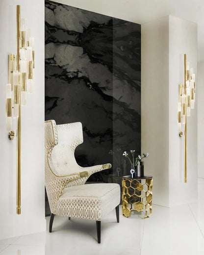 Luxury Contemporary Torch Wall Sconce
