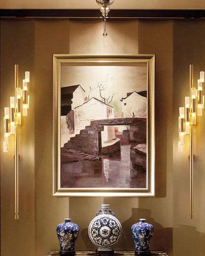 Luxury Contemporary Torch Wall Sconce