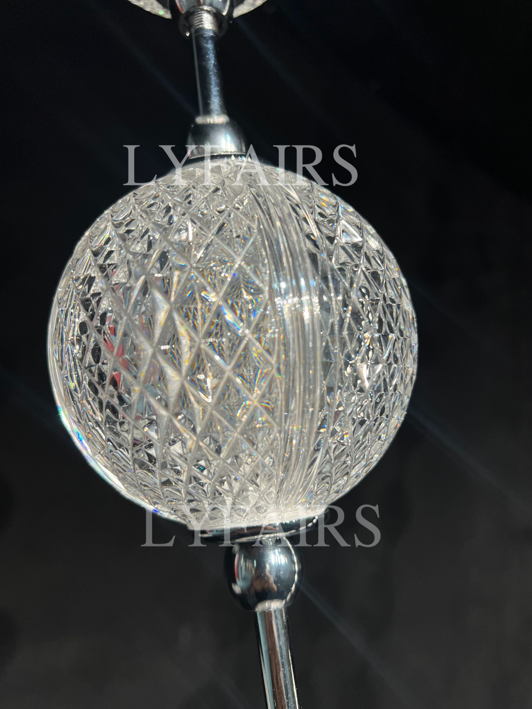 Lampadario moderno e creativo con collana di perle per soggiorno/scala/ingresso/ingresso