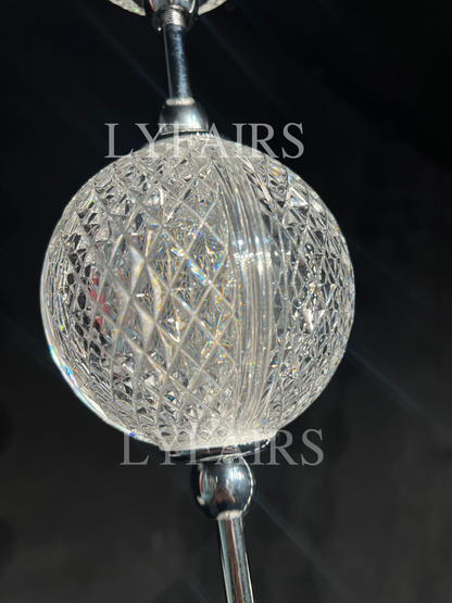 Lampadario moderno e creativo con collana di perle per soggiorno/scala/ingresso/ingresso