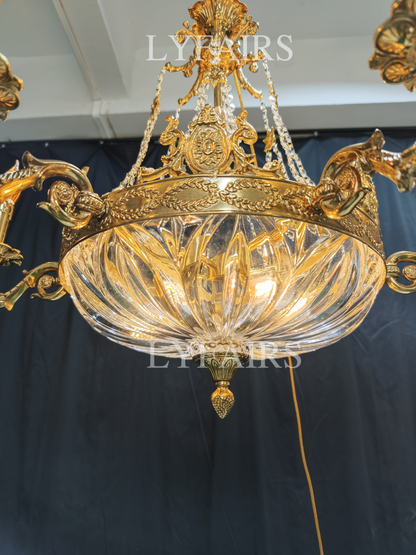 European Style Luxury Crystal Pendant Candle Chandelier for Living Room/Foyer/Entries/Hallway