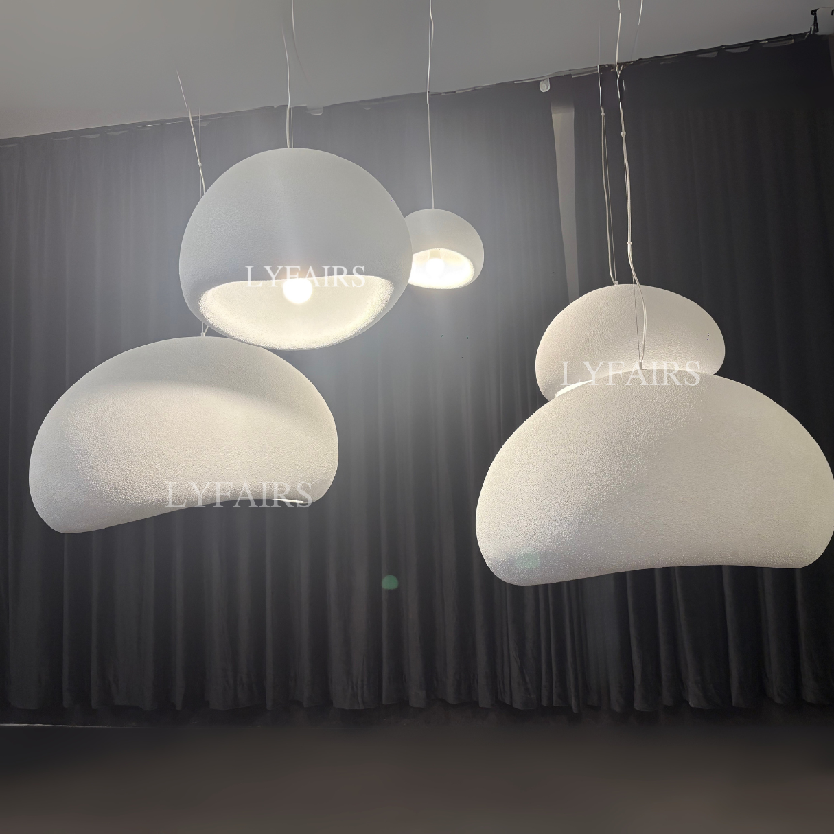 Nordic Minimalist Art Mushroom Cloud Pendant Light