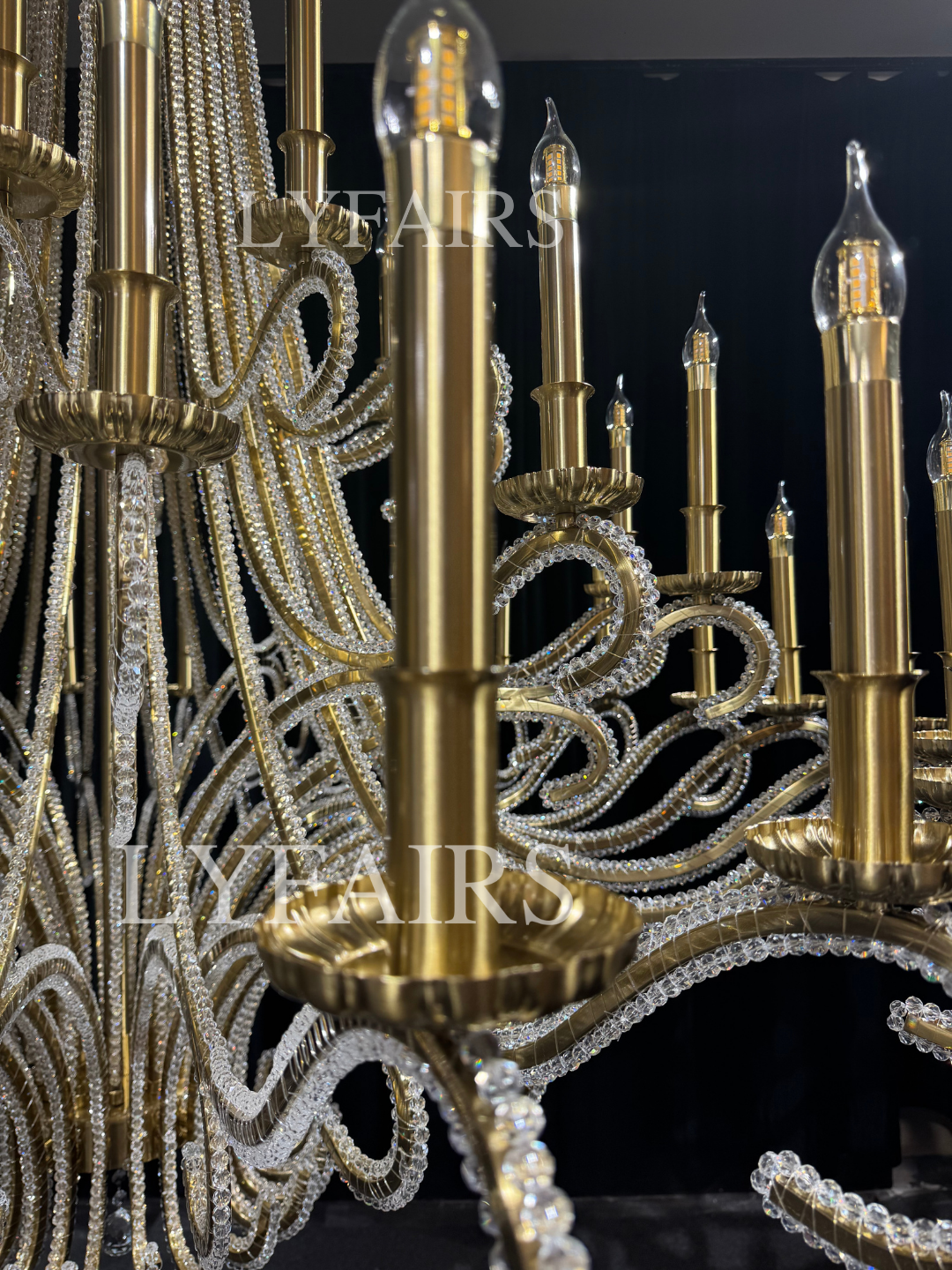 Lustre vintage en cristal en forme de tentacule de pieuvre pour salon/escalier/entrée