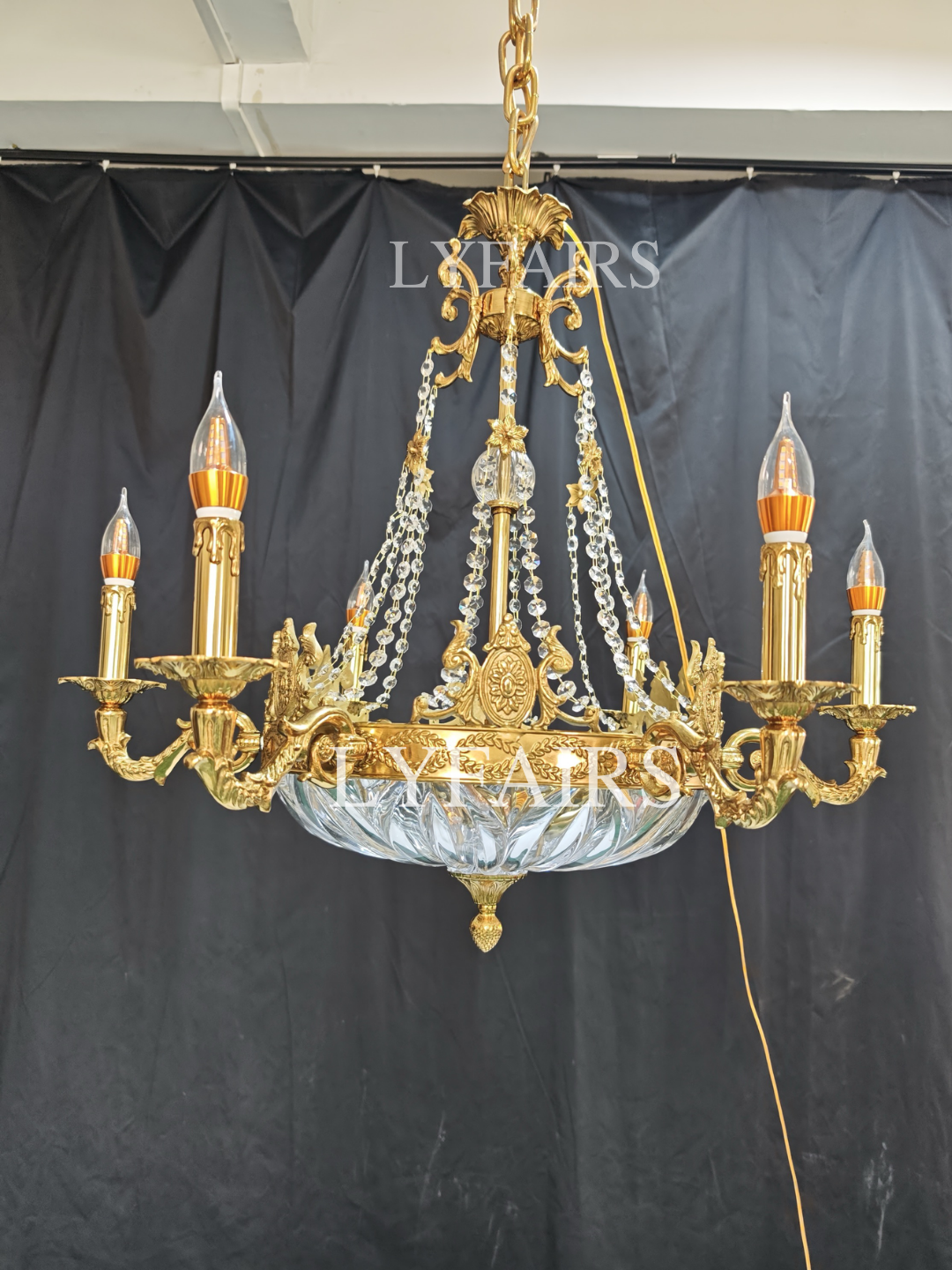 European Style Luxury Crystal Pendant Candle Chandelier for Living Room/Foyer/Entries/Hallway