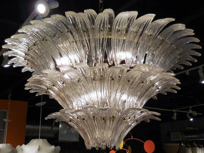 Lampadario in vetro artistico con fiori in fiore per soggiorno/camera da letto