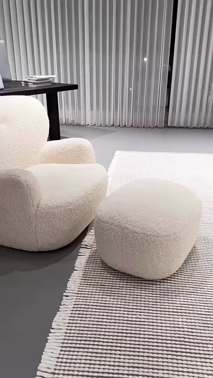 Modern Cream Bear Lounge Chair