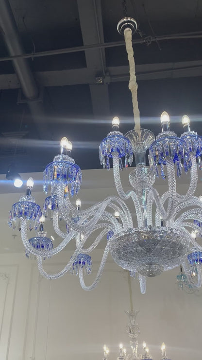 Modern Fancy Blue Crystal Chandelier for Livng Room/Bedroom