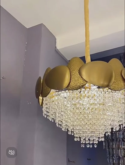 Modern Italian Style Crystal Tassel Chandelier