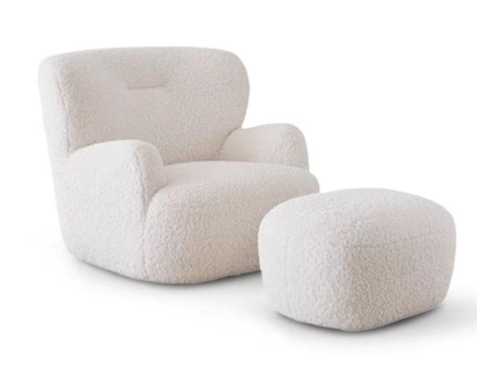 Modern Cream Bear Lounge Chair