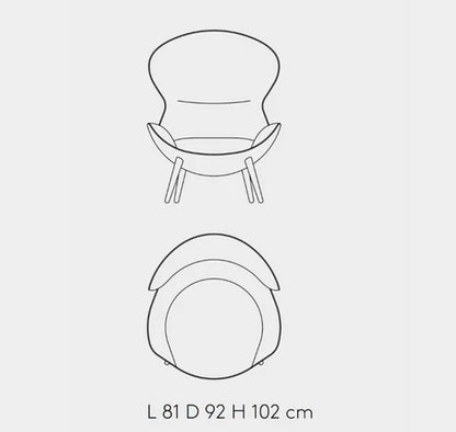 Italian Light Luxury Post-modern Single Sofa Chair/Leisure chair/Armchair