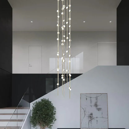 Lampadario Art Design Creative Constellation per atrio/scala/spazio con soffitto alto