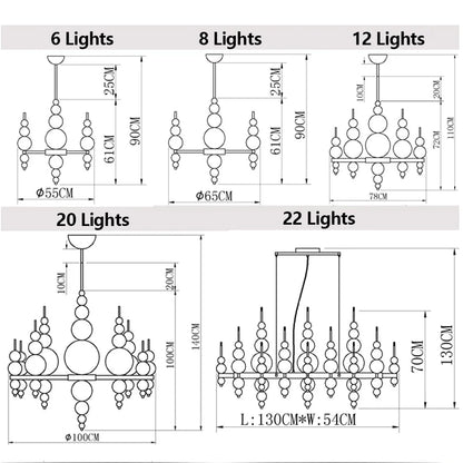 Minimalist Modern Creative Round/Linear Chandelier for Living/Dining Room