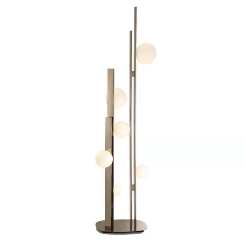 Lampadaire boule moderne et créatif à 6 lumières 
